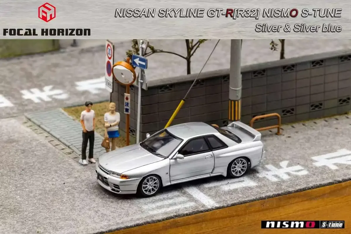 Focal Horizon FH 1:64  Skyline R32 Nismo S-Tune silver /FNF Diecast Model Car