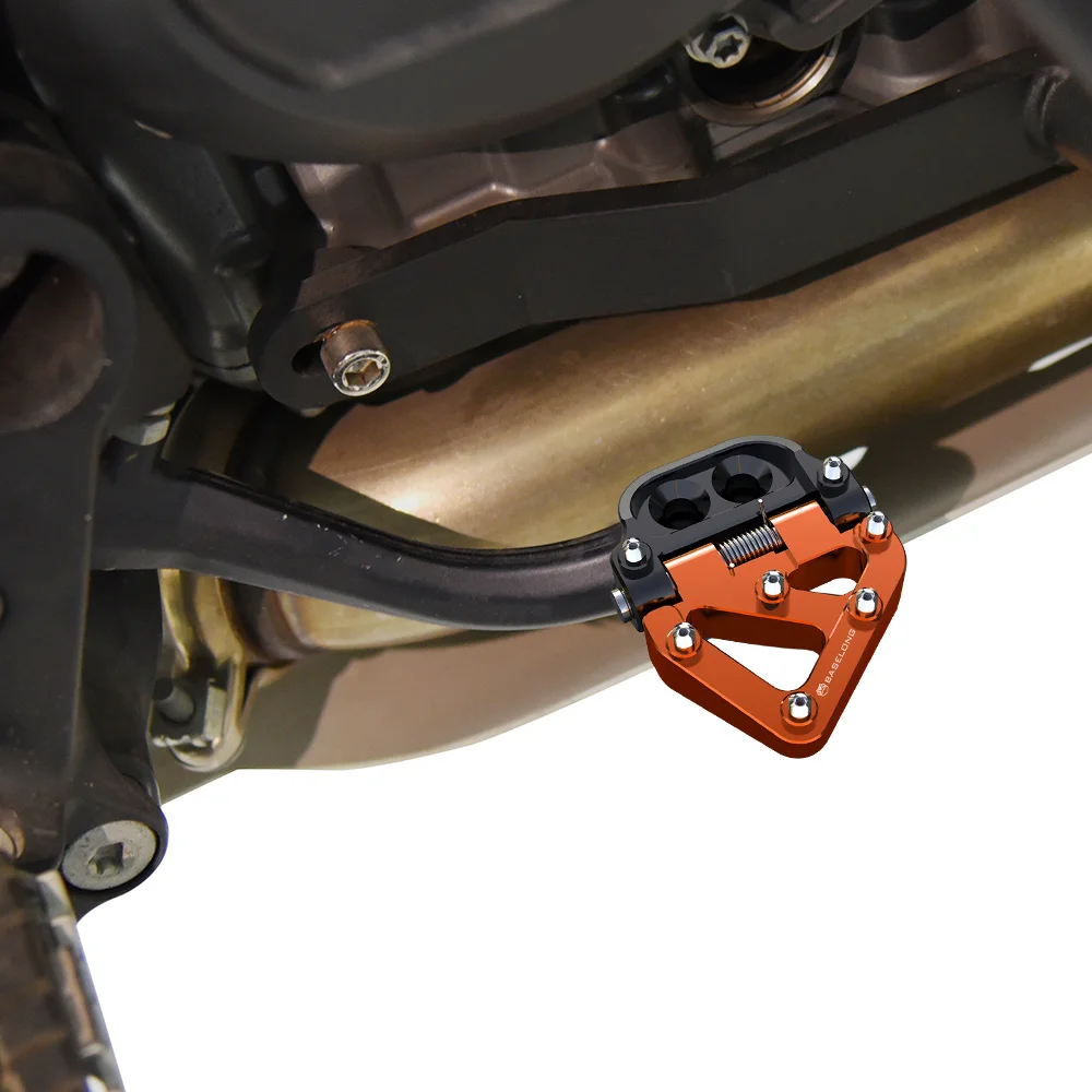 

For 125 144 150 200 250 300 350 450 500 EXC EXCF SIX DAYS EXCR XC XCF XCW SXF Motorcycle Folding Rear Brake Pedal Step Tip Plate