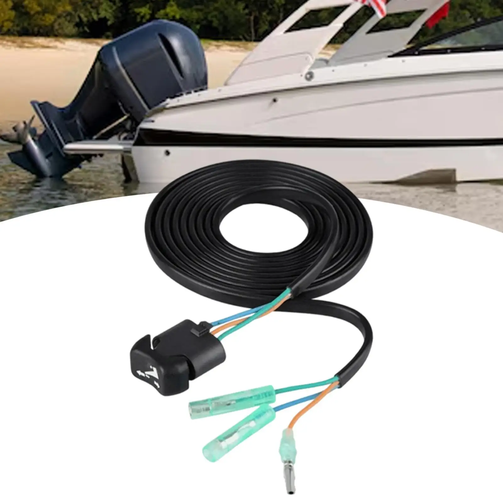 

Переключатель наклона триммера лодки, подвесной пульт дистанционного управления, запасная часть из АБС-пластика в сборе для панели переключателей, 12 В, ручки с одним двигателем для лодки