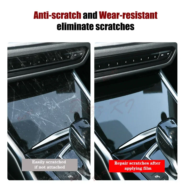 For Volvo XC40 Recharge 2020-2024 Car interior Center console transparent TPU Paint protective film Anti scratch sticker LCD PPF