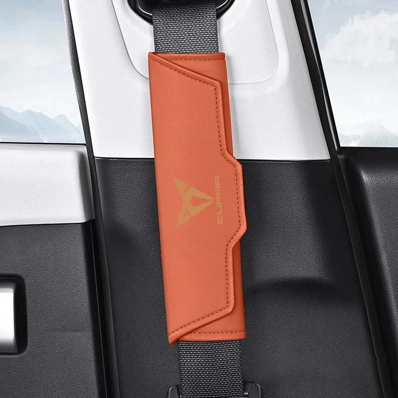 For SEAT Cupra FR Leon Arosa Tolendo Exeo Raval valve core Keychain Car Seat Belt Shoulder Pad Soft Comfort Cushion Cover view 2