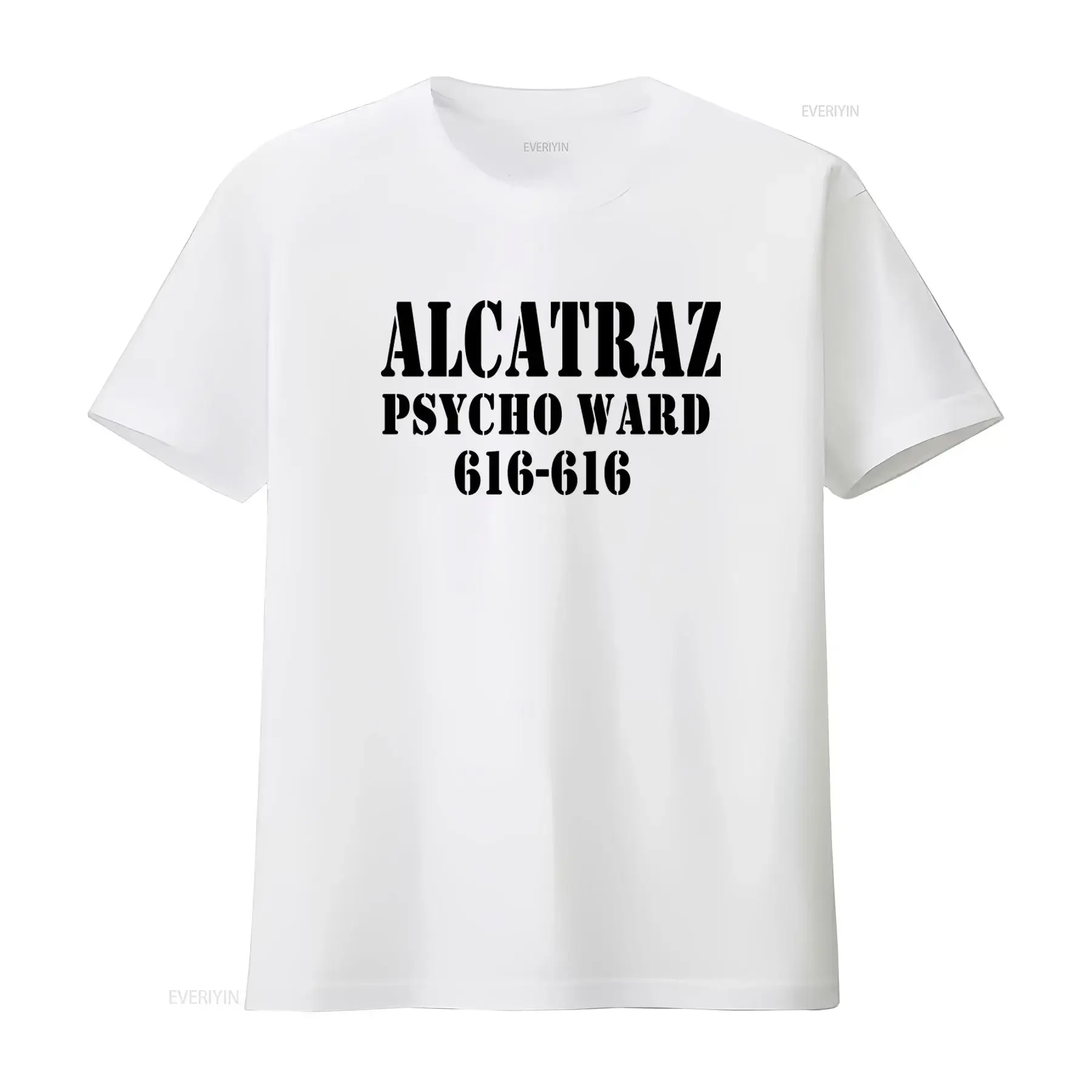 Alcatraz Halloween T Shirt Costume Prison Psycho Ward 616 Kids Top L305 vintage Washed fashion streetwear Soft Stylish