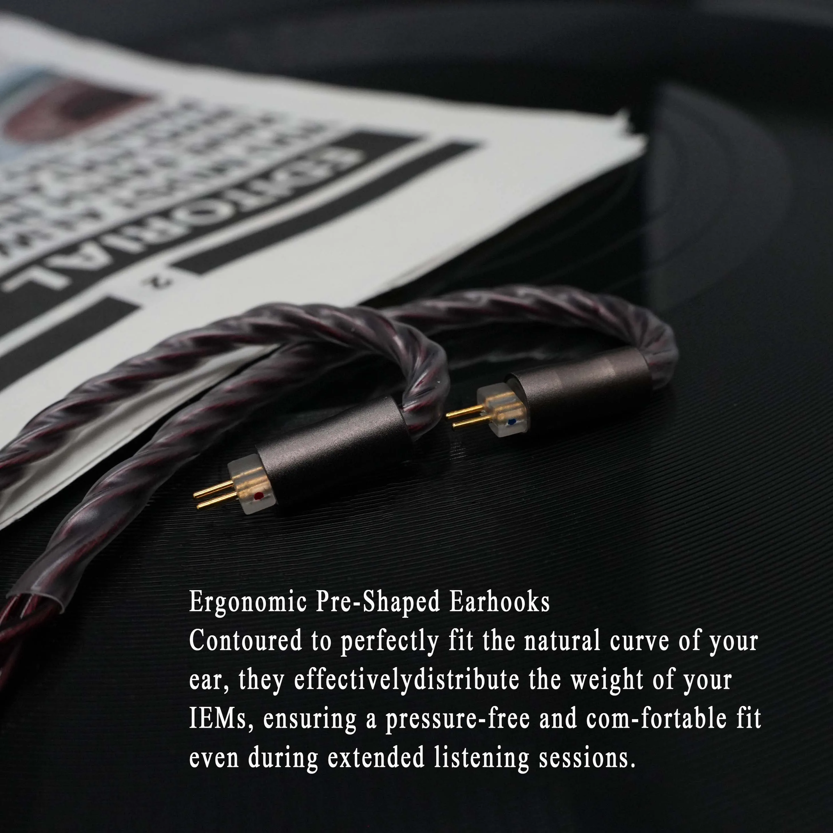TRKAPLST-26 Furukawa Silber-Kupfer-Legierung + ölgeimpregniertes Graphen-IEM-Kabel 2,5 3,5 4,4 mm mit IE900 0,78 mmPIN MMCX für HIFIMAN – Detail 10