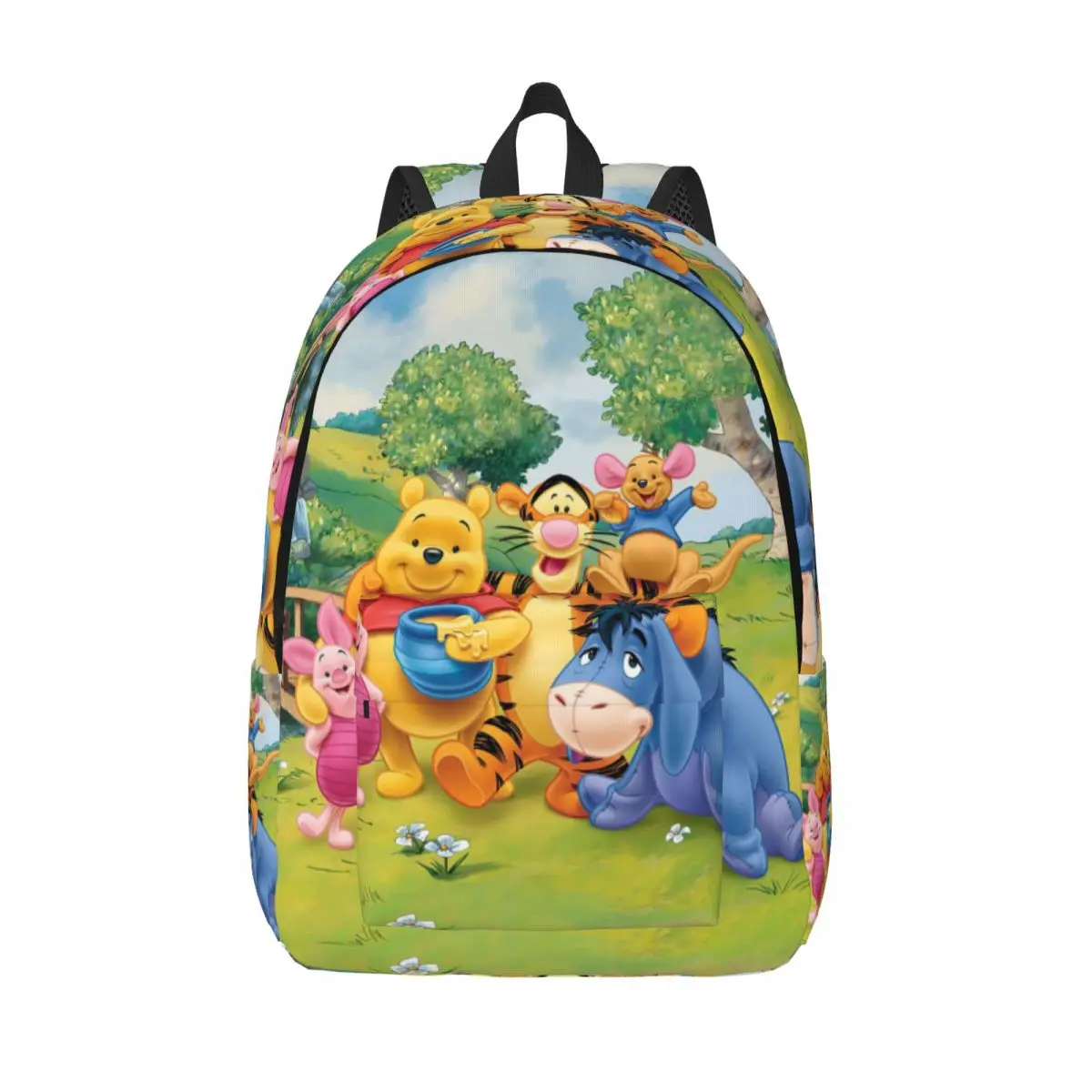 

Eeyore and Winnie-The Pooh Backpack for Men Women Teenage High School Work Daypack Laptop Anime Print Shoulder Bag Gift