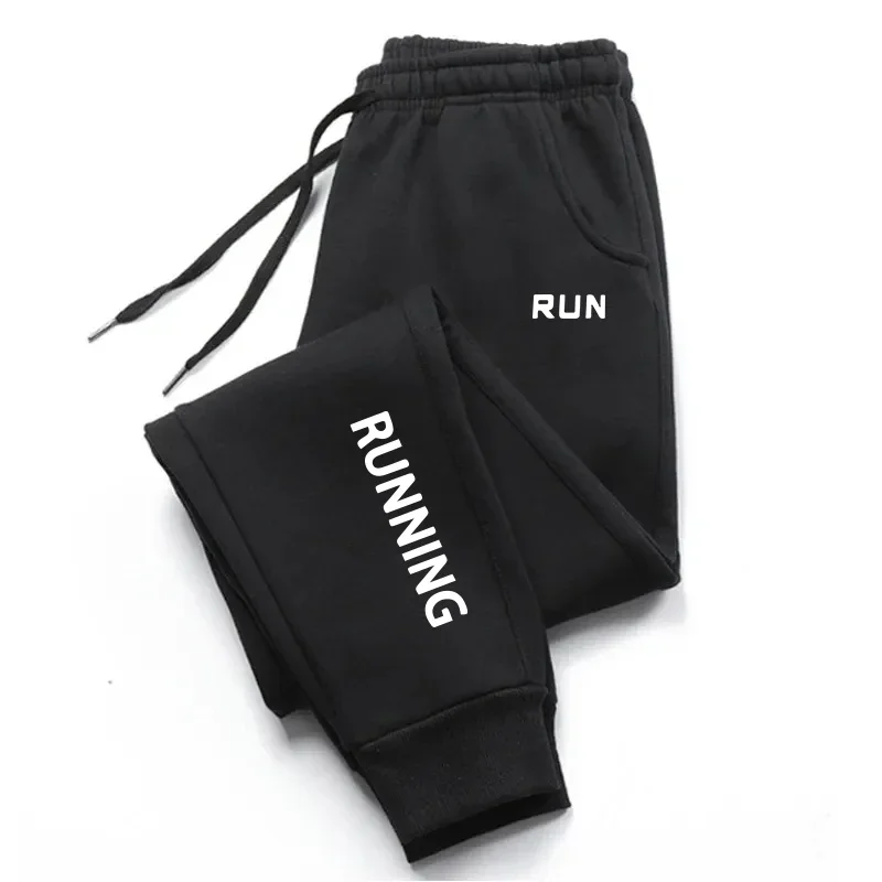 

Letter Printing Autumn Winter Men's Solid Sweatpants Running Pants Joggers Sport Casual Trousers Fitness Gym Clothing Breathable