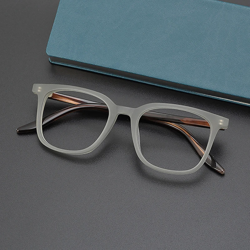 Fashion Vintage Frosted Square Optical Glasses Frame Simple Trendy Unisex Eyeglasses For Women Men Literary Retro Matte Eyewear