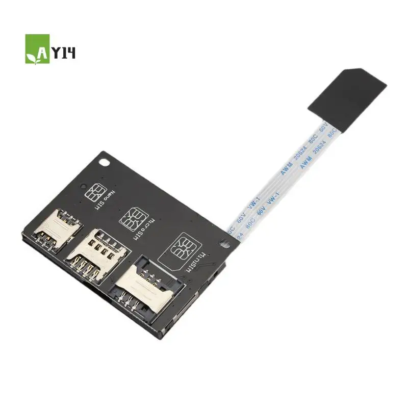 AY14 -2730 External Nano SIM Activation Tools Converter To Smartcard IC Card Extension 4In1 For SIM Card Adapter Kit