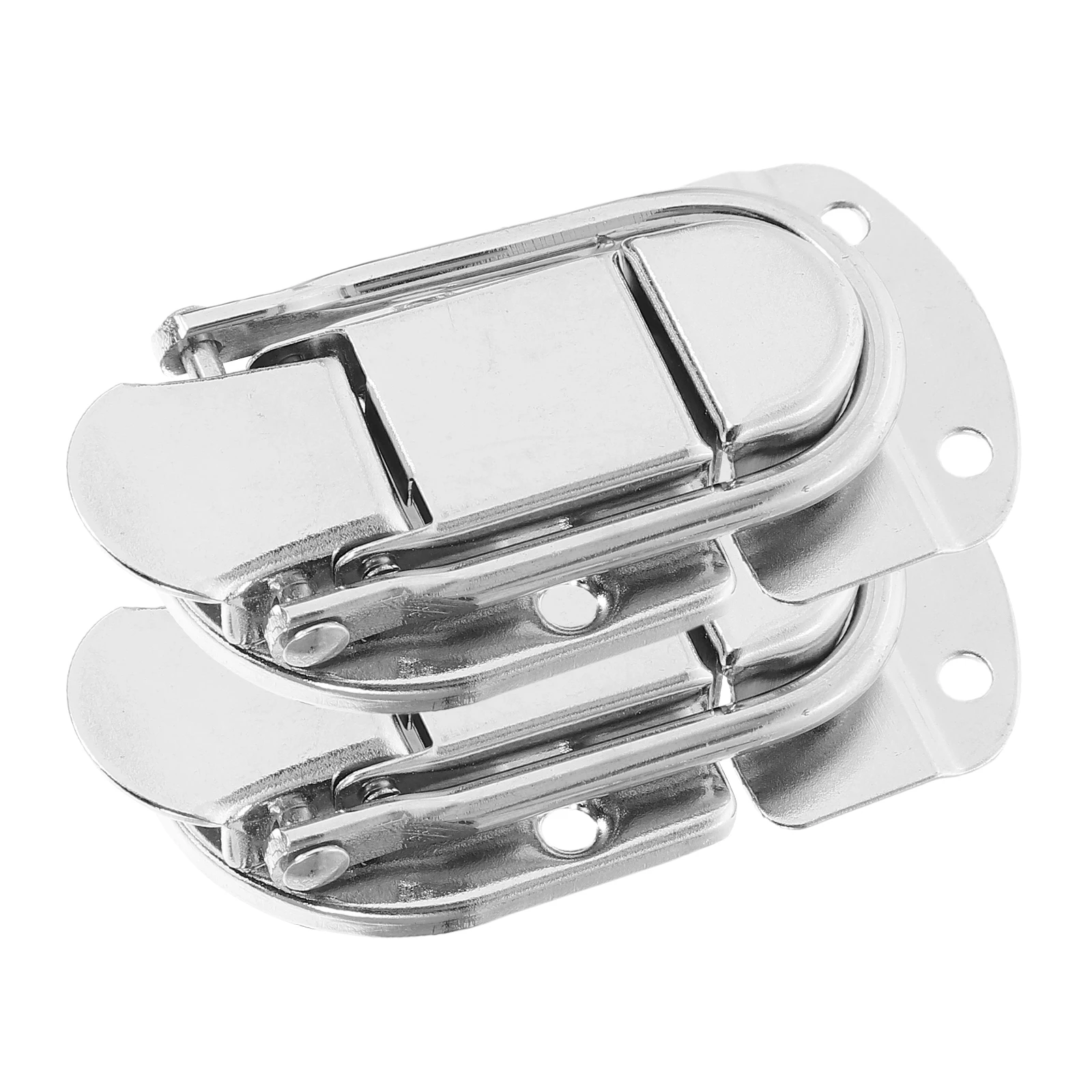 

2 Pcs Makeup Box Lock Drawer Buckle Metal Buckles Latch Hook Clasp Decorative Mini Hardware Chest Latches