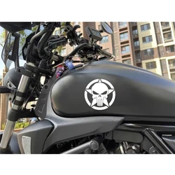 2pcs Star Skull Stickers For Motorcycle Tank Decor Adhesive Sticker Car Biker Helmet Skeleton Decal