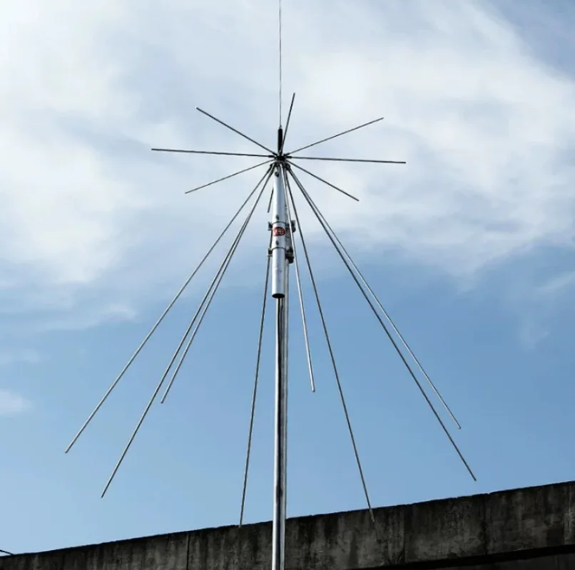D130 Discone Antenna 25-1300MHz Wideband RX for Aviation SDR Scanner