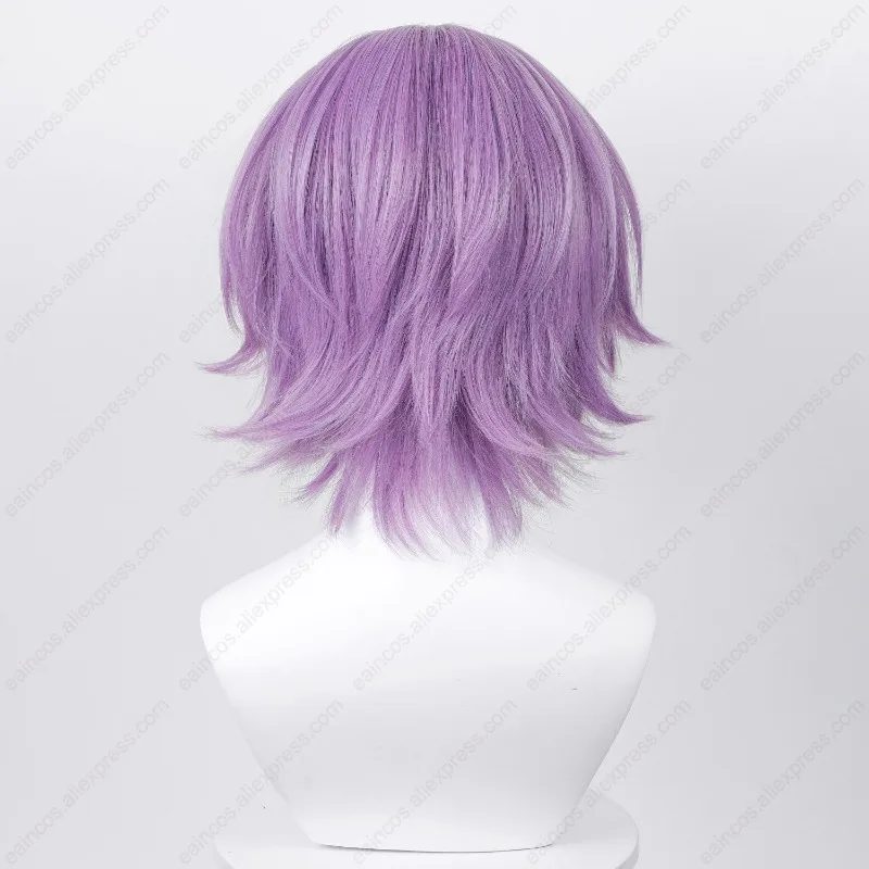 Anime Kamishiro Rui Peruca de Cosplay, Resistente ao Calor, Cabelo Sintético, Unissexo, Cor Misturada, 30cm