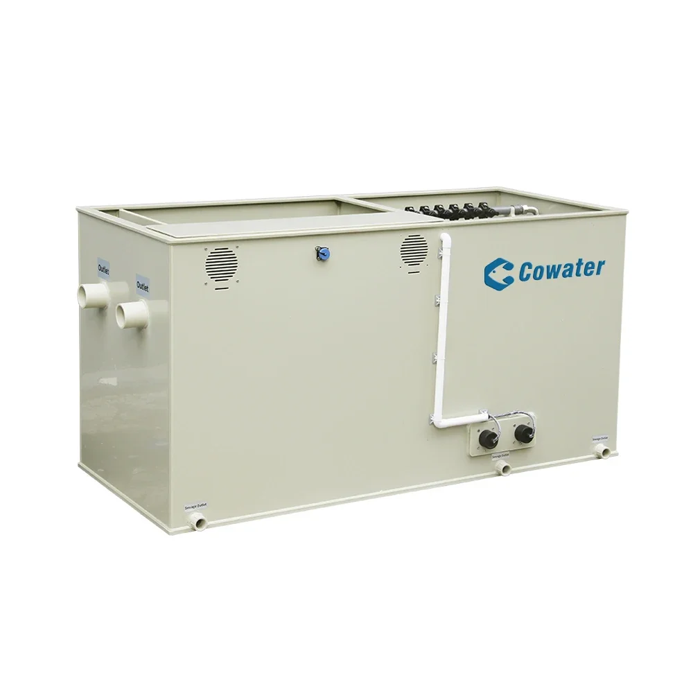 Cowater 30 M3/h Koi Pond Filtration Moving Bed Biofilm Reactor (MBBR)+UV Light + Rotary Drum Filter Koi Pond view 3