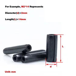 65mn Manganese Steel Coiled Spring Pin/Spiral Multi-Layer Cylindrical Locating Pin