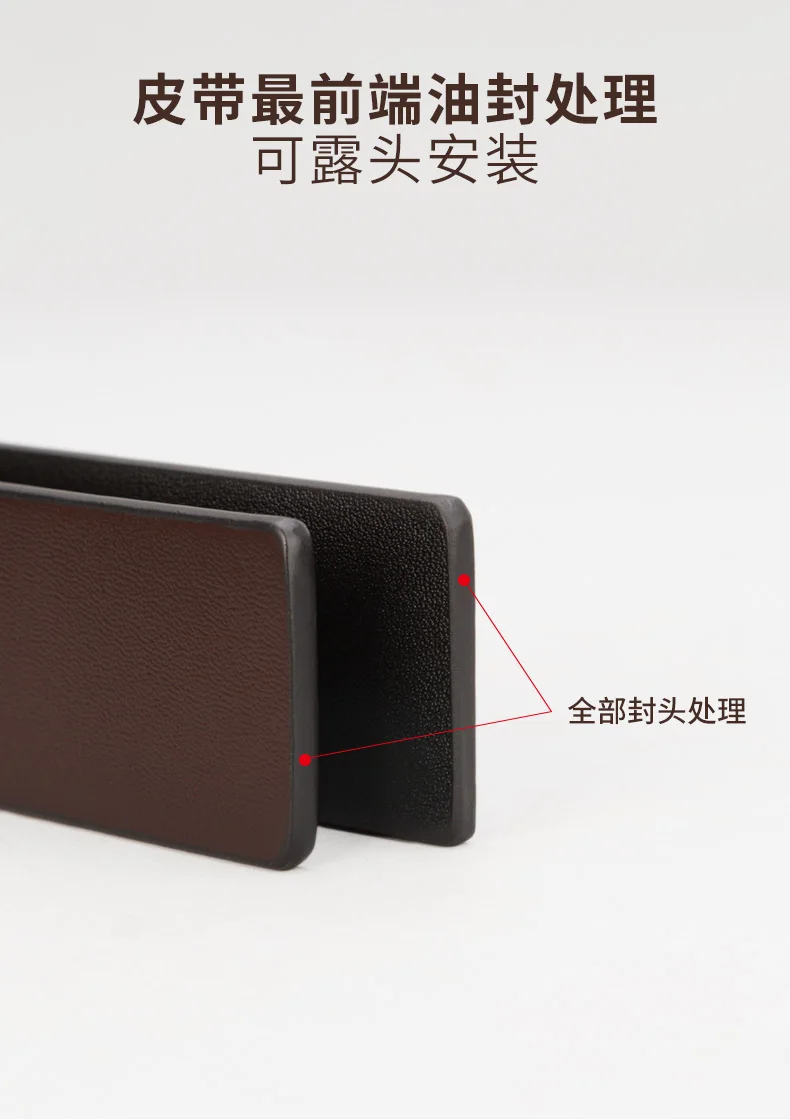 Pure Cowhide Belt Strap 3.4CM Round Hole Belt No Buckle Genuine Leather Belts High Quality Without Buckle Belt Men Women