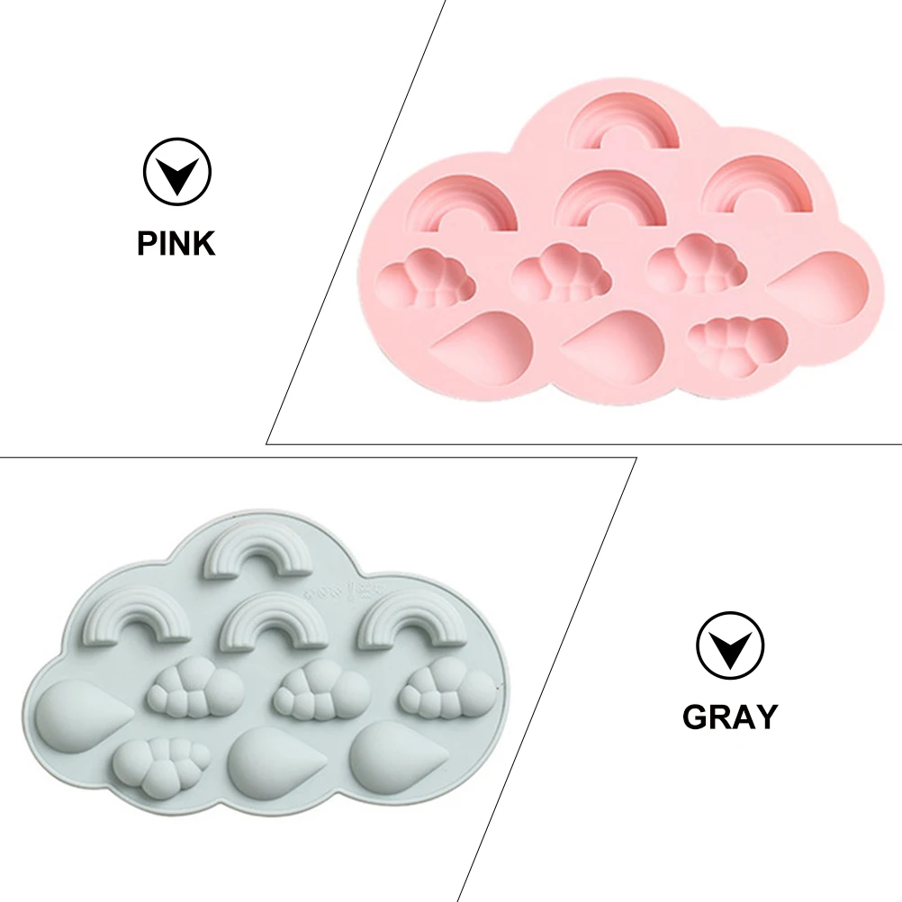 

2pcs Silicone Baking Mold Set Multi-Use Cake Chocolate Ice Cube Tray Freezer Oven Microwave Safe Cookie Jelly Tool Kitchen