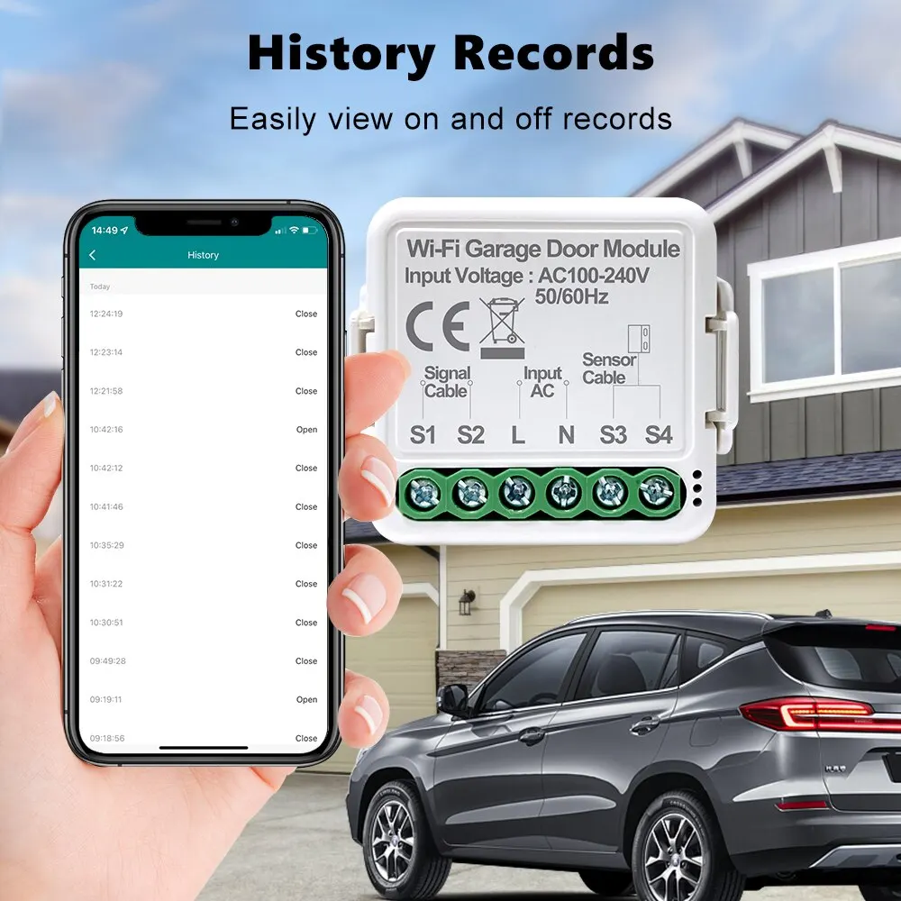 WiFi Tuya Smart Garage Door Switch Door Opening Smart Life APP Controller chiusura del telecomando per Alexa Google Home