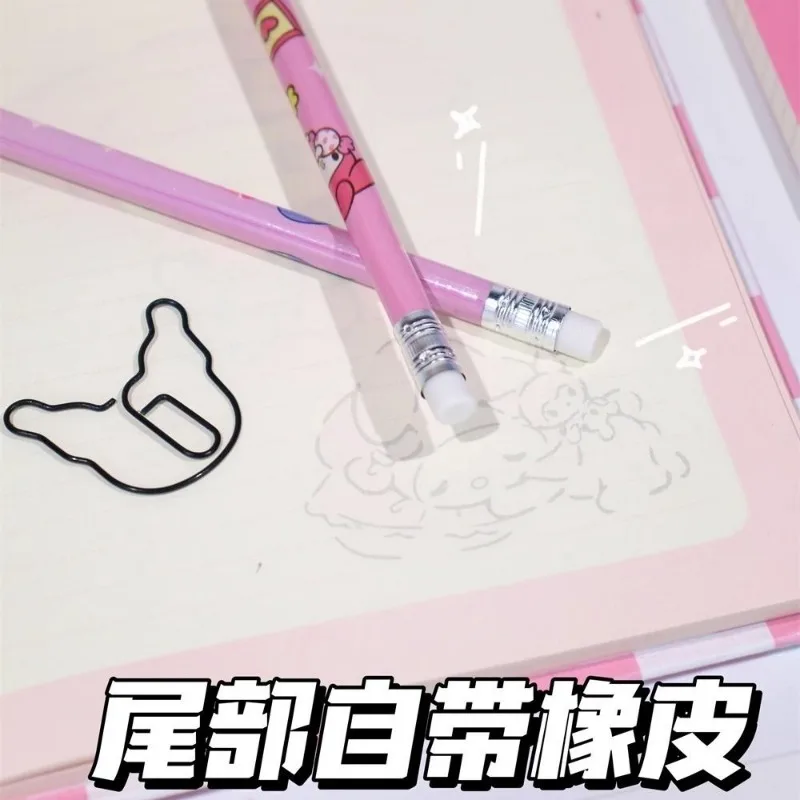 Cartoon Cinnamoroll Kuromi Meine Melodie Pochacco-Serie verpackt 2B-Bleistift für Grund- und Sekundarschüler, Schreibwaren