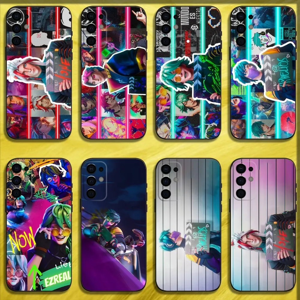 

L-LOL Aphelios Ezreal Yone Kayn Phone Case For Samsung S25,S24,S21,S22,S23,S30,Ultra,S20,Plus,Fe,Lite,Note,10,9,5G Black Cover