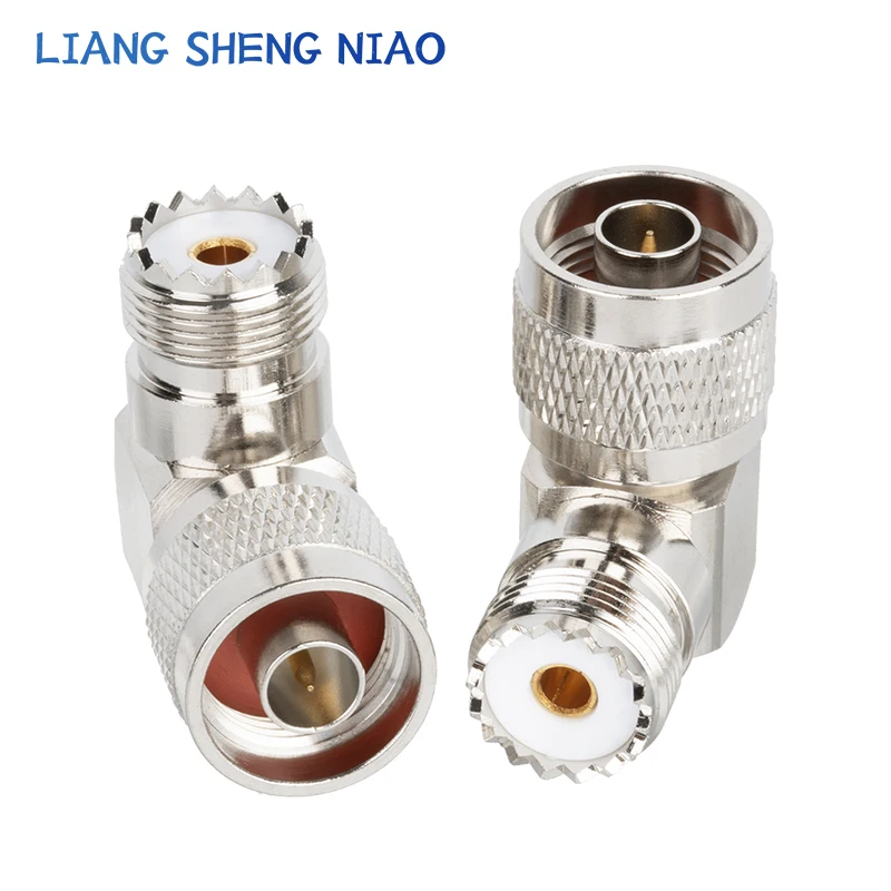 1pcs UHF SO239 PL259 TO N Connector N Male Jack To UHF bending Female Plug SL16 RF Coax Connector Straight Adapter 90 degree