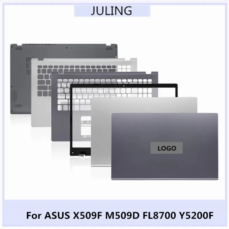 For ASUS X509F M509D FL8700 Y5200F Laptop LCD Back Top Cover/Front Bezel/Palmrest Upper Cover/Bottom Cover