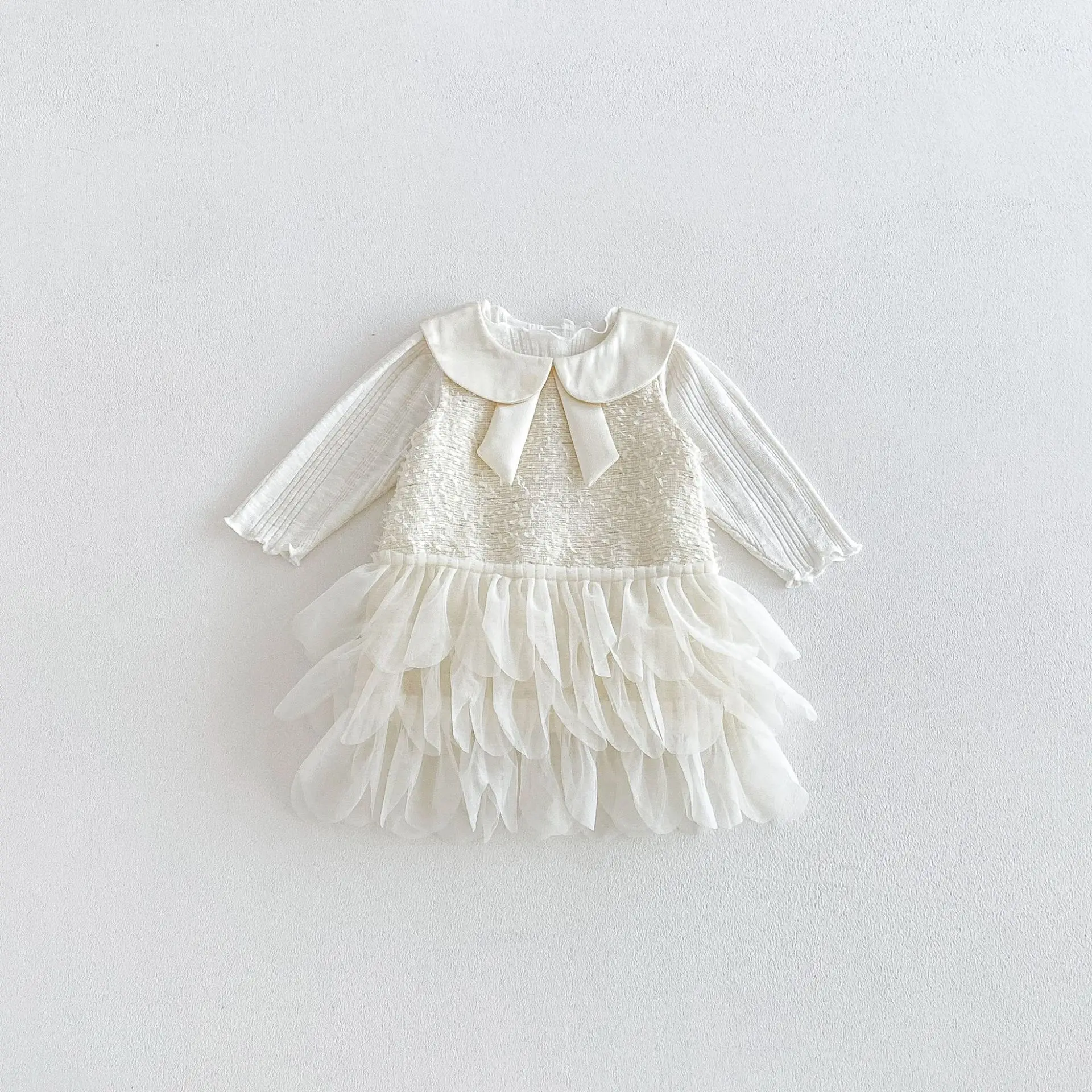 conjunto-de-2-piezas-para-nina-camisa-de-manga-larga-con-solapa-y-vestido-de-malla-con-volantes-novedad-otono-2026