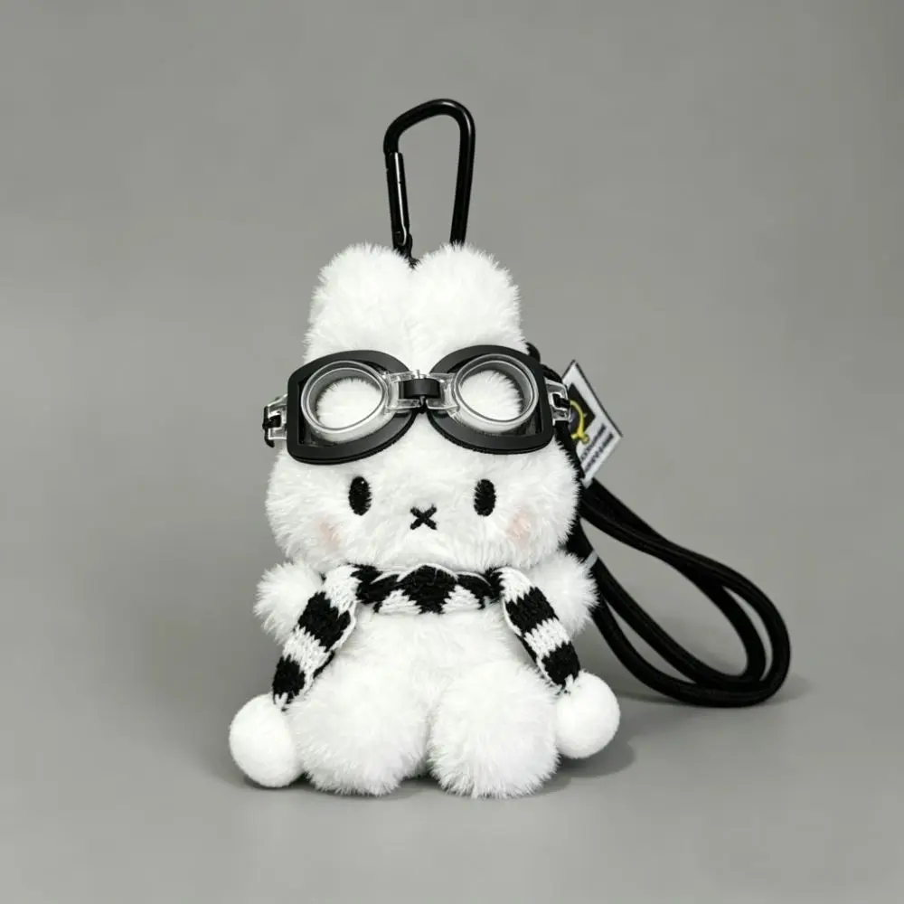 Niedlicher Miffy-Hase, neue süße kreative Cartoon-Plüschpuppe, dekorativer Anhänger, schlicht, modisch, vielseitig, tragbarer Schlüsselanhänger, Geschenk
