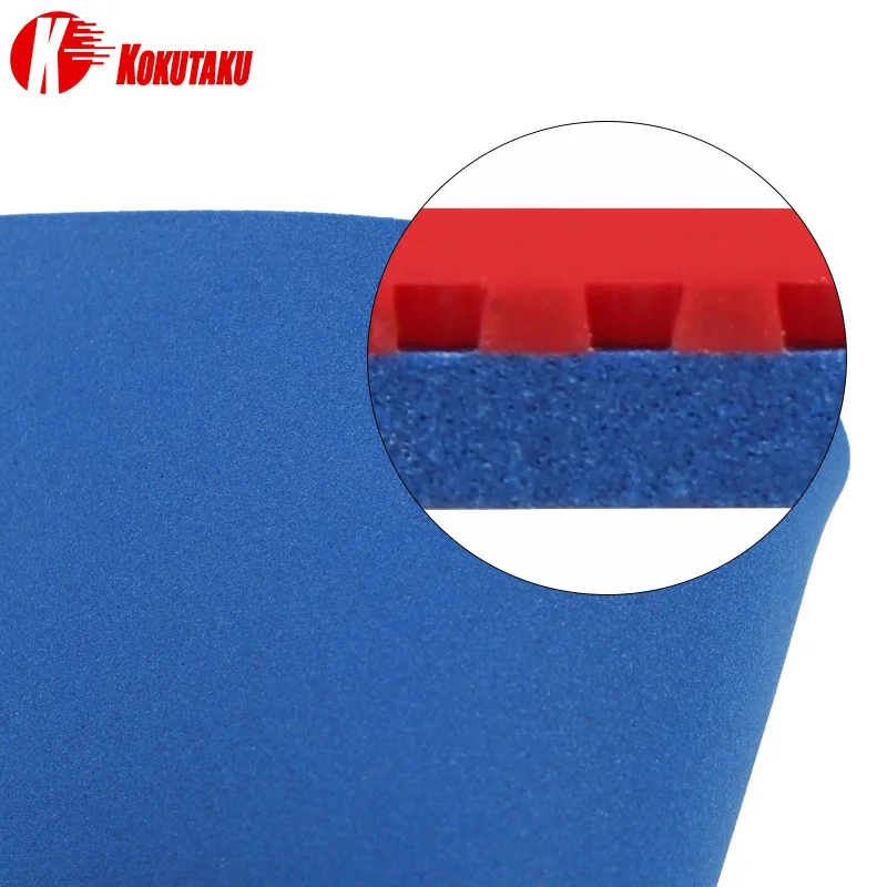 KOKUTAKU Pimples in Tacky Table Tennis Rubber Sheet No-Sticky Professional Ping Pong Rubber with Blue Energy Cake Sponge ITTF