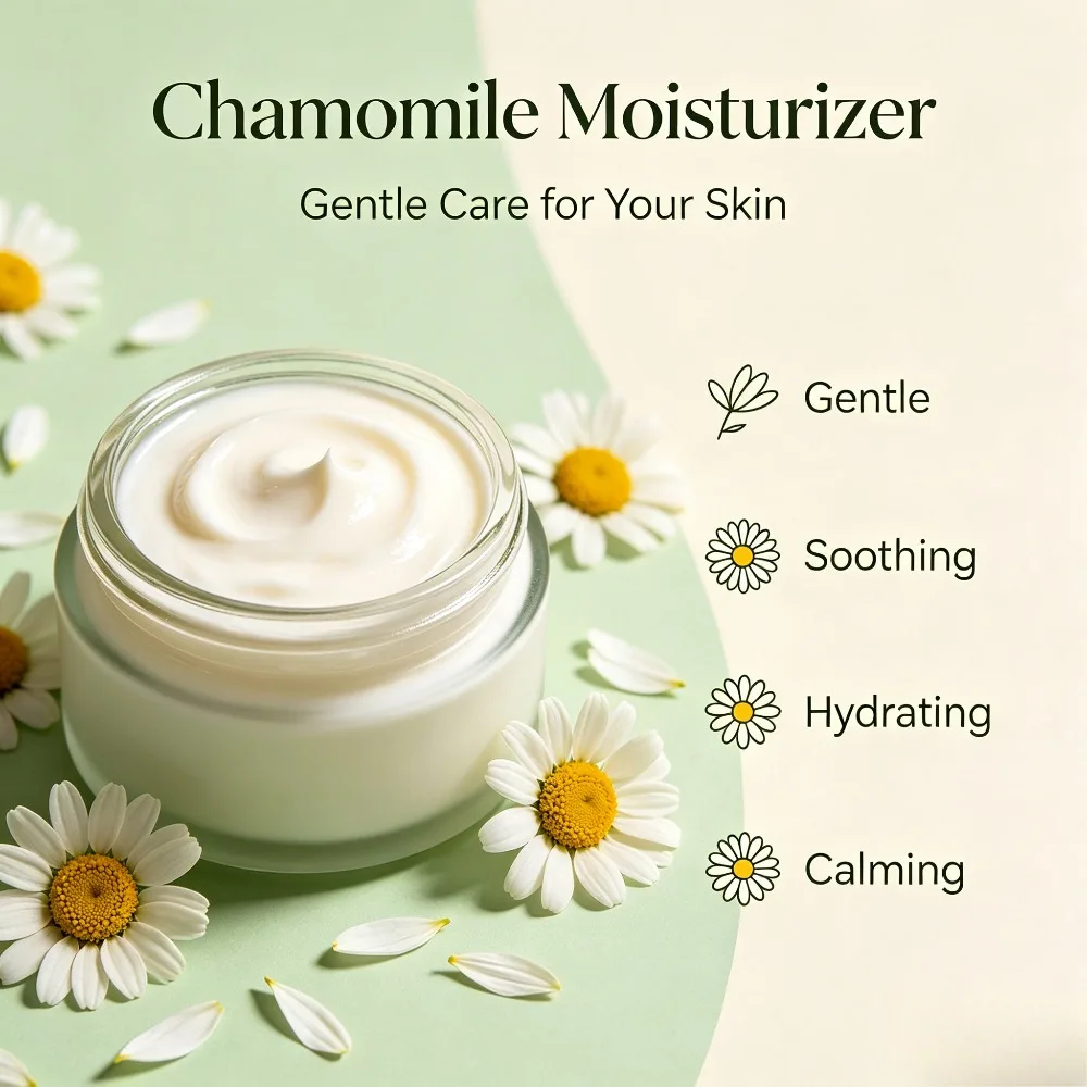 Chamomile Ultra-Cooling Repair Firming Cream 500ml | Beauty Salon Face & Body Tightening Moisturizer Soothe Dry Irritated Skin