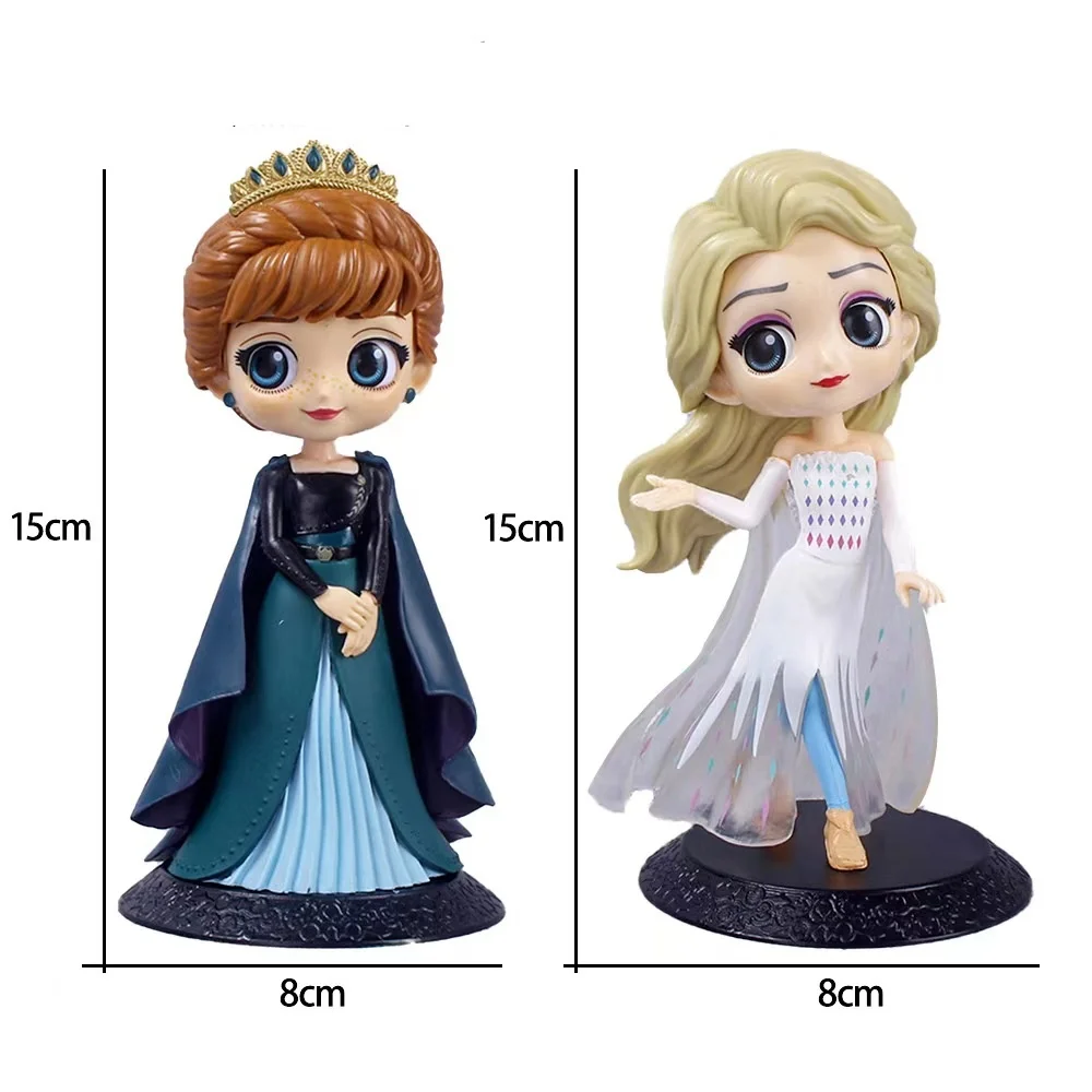 Disney Frozen 2-prinses Anna Elsa Frozen taartdecoratie actiefiguren voor kinderen verjaardagstaartdecoratie decor kerstfeest