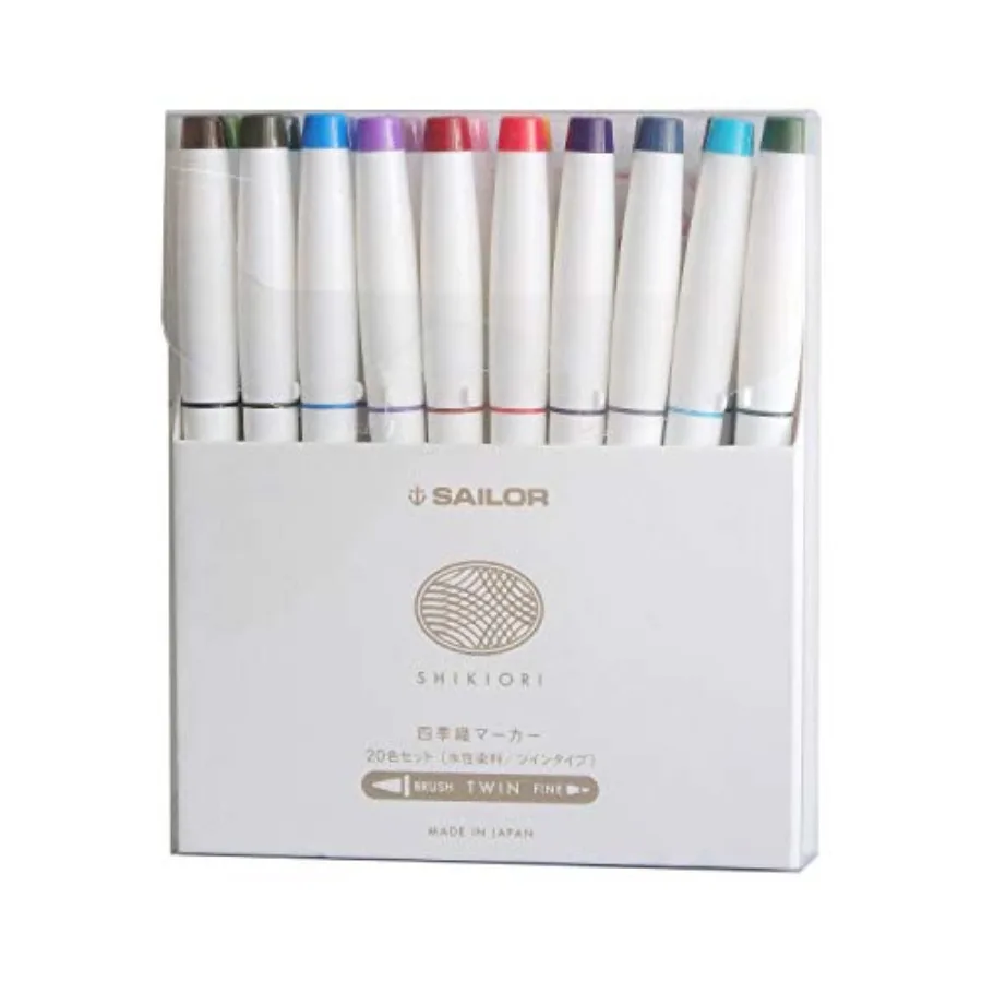 

Sailor SHIKIORI Marker 20 Colors Set White