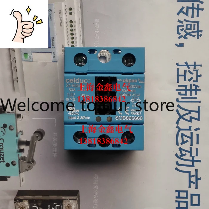 2025.4 New Original French Side Celduc Solid State Relay SOB865660 Spot, Genuine Guarantee
