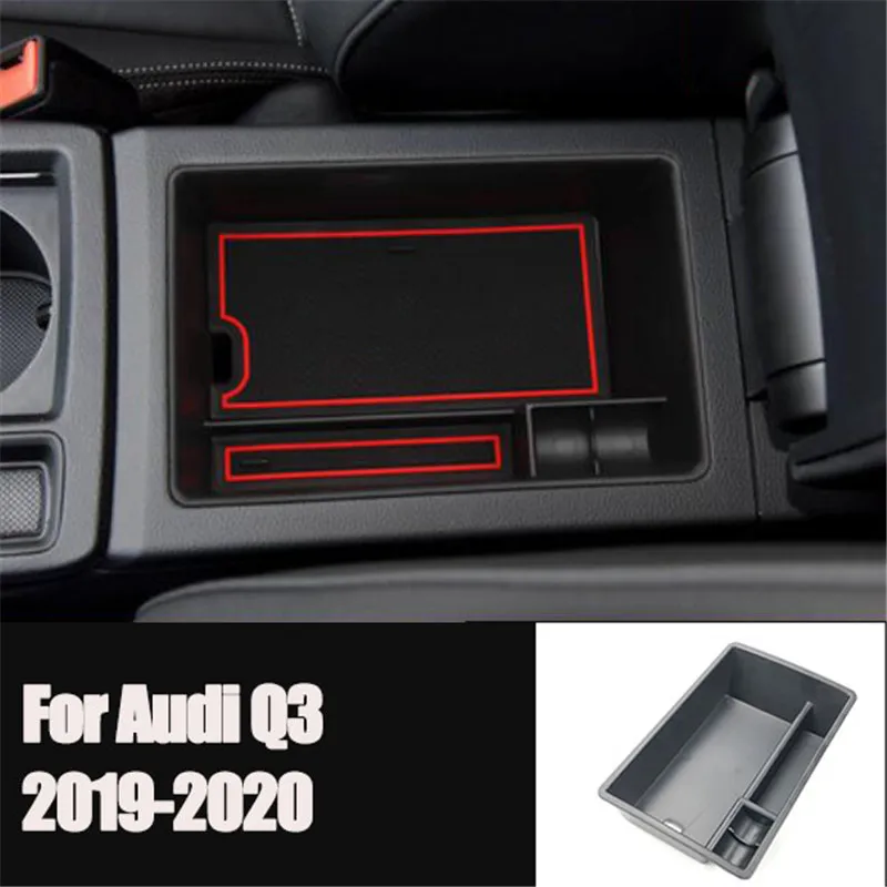 

Car Accessories Central Armrest Storage Box For Audi Q3 8U Q3 F3 2012-2020 Console Glove Tray Holder Case Container Car Styling