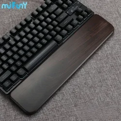 Mifuny Solid Rosewood HandRest Greenwood Custom Text Logo Wooden Wrist Rest Ergonomic for Mechanical Keyboard Gaming Hand Rest