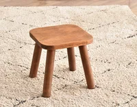 Multifunctional Solid Wood Stool Stackable Design Indoor Living Room Dining Seat Bench 2