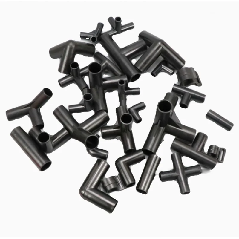 

Black Plastic Round Pipe Elbow Connector 3-Way 4-Way Corner Elbow Inner diameter 8mm, 12mm, 16mm, 19mm