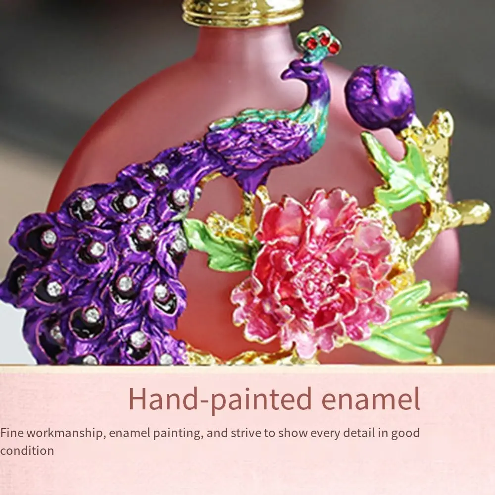 Luxury Essential Oil Dropper Bottle Dubai Style 30ML Empty Perfume Bottle Flower Branch Pattern Vintage Glass