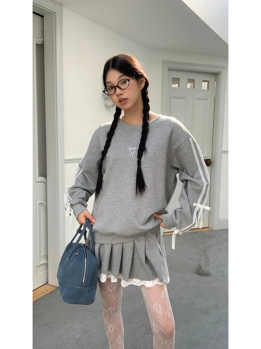 Suda is hoada con cuello redondo y sin capucha para mujer, conjunto de dos piezas de estilo americano, estilo nuevo, ...