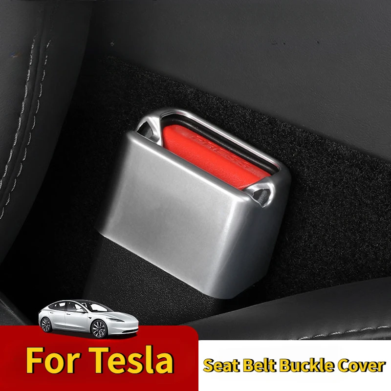 

Seat Belt Buckle Cover for Tesla Model 3/Y/S/X/3+ Seat Belt Socket Protective Cover Rear Seat Belt Limiter Modely Accessories