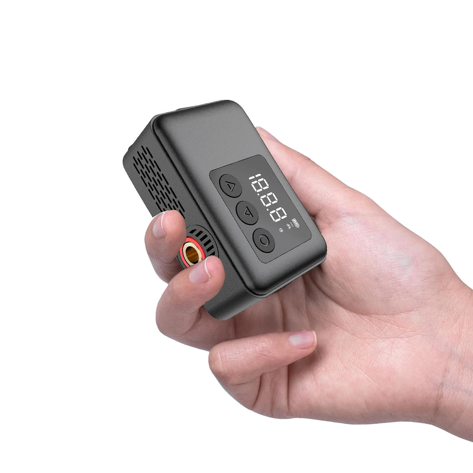 2026 New Brushless Motor Portable Mini Electric Bike Tire Pump Tire Inflator for Bike With  Power Bank Emergency Light