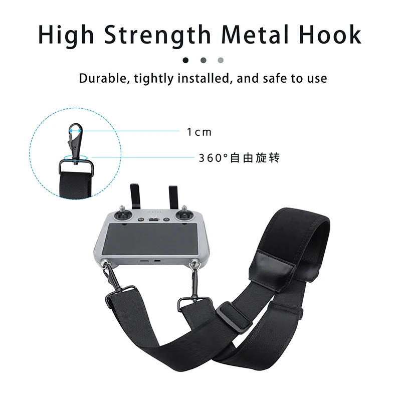 For DJI RC 2/RC PRO Remote Controller Lanyard for DJI Air 3/MINI 4 Pro/Mini 3 Pro/Mini3/Mavic 3 Classic Hanging Neck Wider Strap