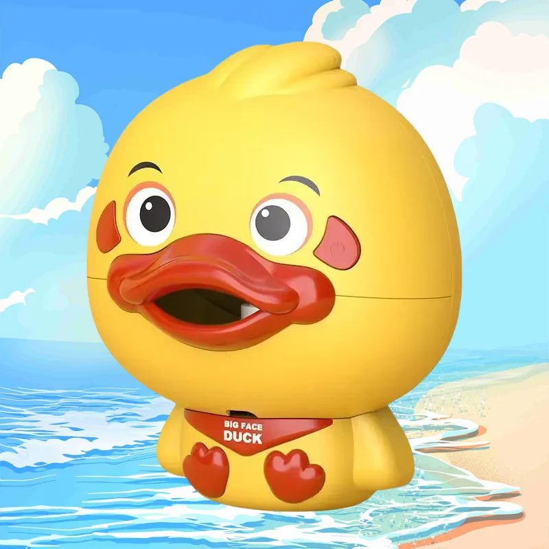 

Children's Bath Toy Cartoon Bubble Electric Duck Soothing Mood Bathroom Music Shower Toy Family Interactive Birthday Gift
