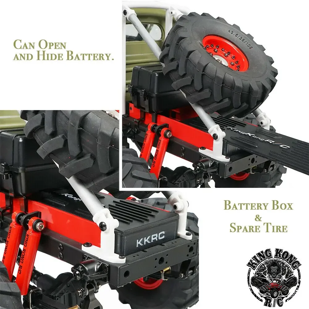 Kingkong RC 1/12 D-E032 Q157 torfowy potwór terenowy Model ciężarówki Model samochodu sowieckiego 4x4 zestaw z zestawem metalowa obudowa dla dzieci