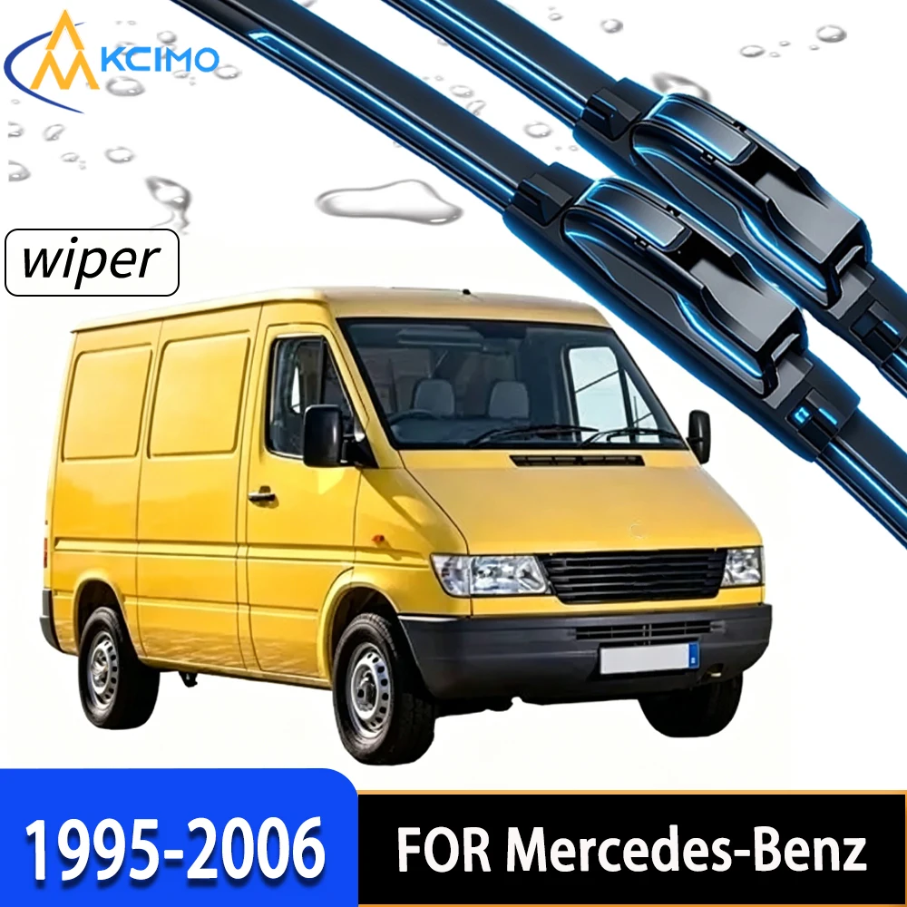 

2Pcs Front Windshield Wiper Blades For Mercedes-Benz Sprinter T1N 1995-2006, Quality Rubber Wipers for Clear Driving View