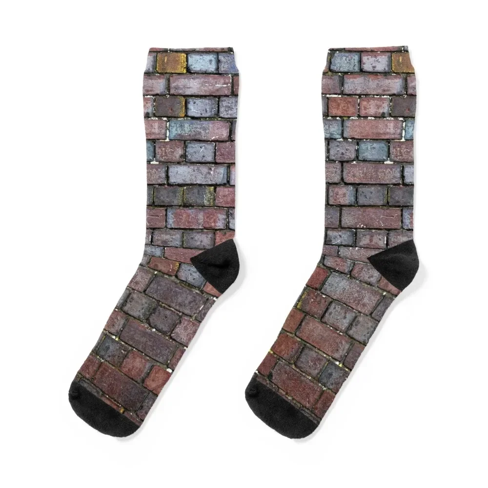 

red bricks wall Socks valentine gift ideas Antiskid soccer Socks For Girls Men's