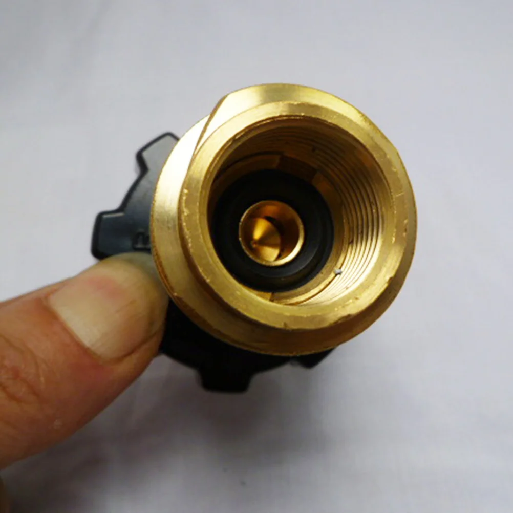 

Gas Tank Adapter Metal Converter for Propane Cylinder Rechargeable Use with Regulator Valve Outdoor Bbq Camping Stove