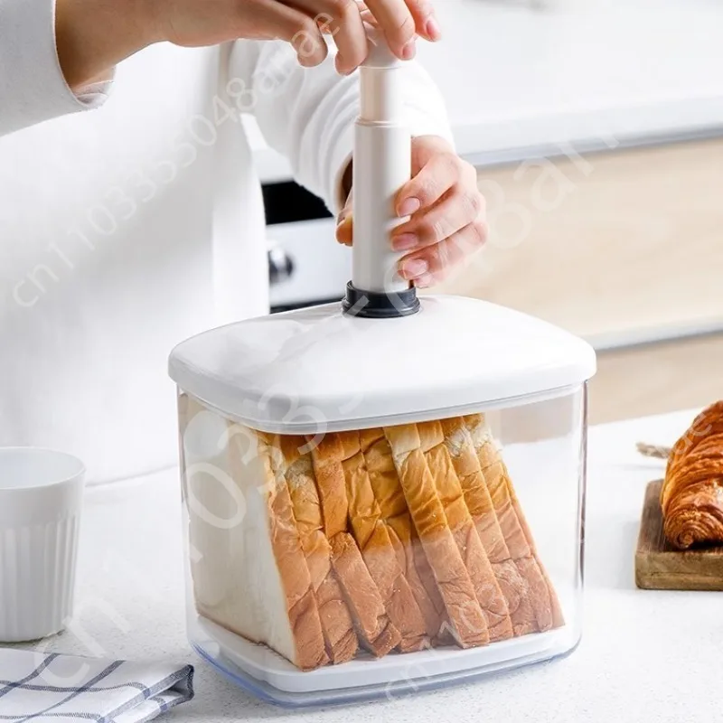 

Vacuum toast bread crisper anti-oxidation and moisture-proof sealed food storage box air pump
