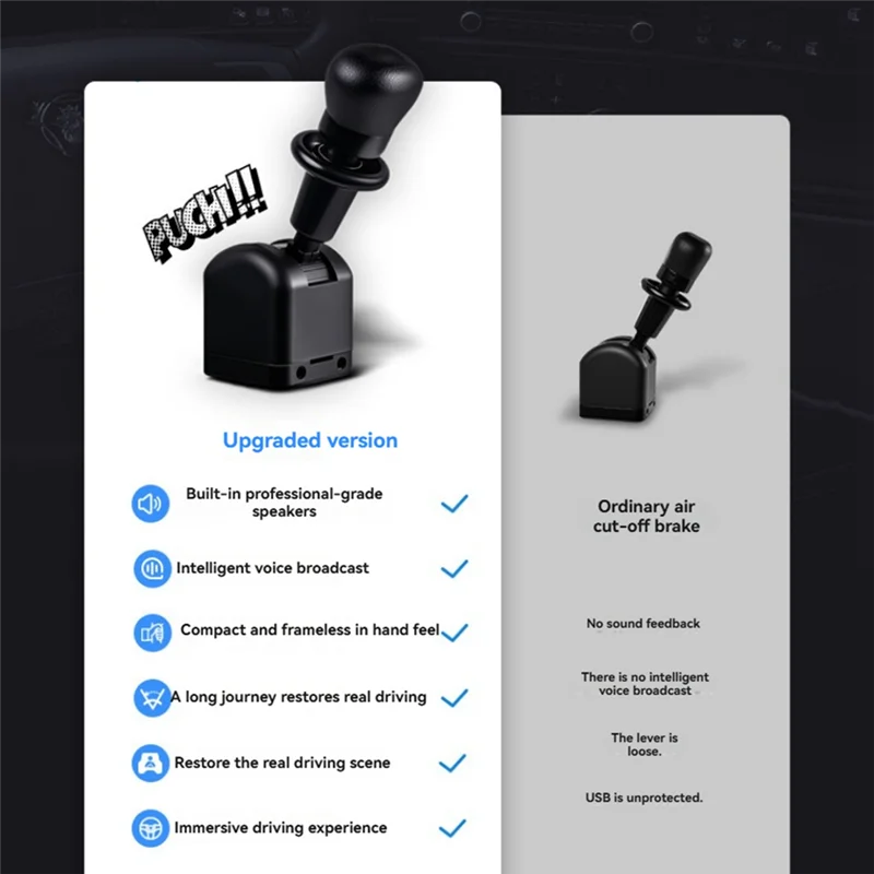 SB-Universal PC USB Sim Handbrake Untuk Game Balap Simulator Truk Eropa/Amerika, Aksesori Rem Tangan