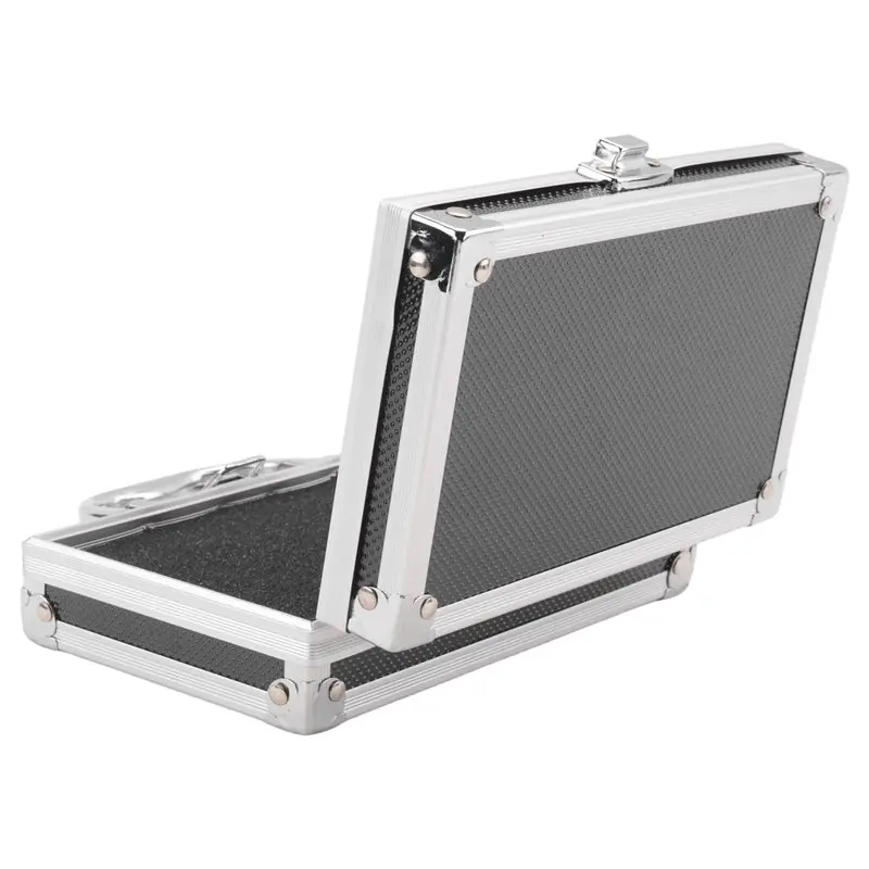 ABKW-Aluminum Alloy Toolbox Accessories Storage Box Practical Aluminum Suitcase Portable Handle Small Toolbox Storage Box Easy T