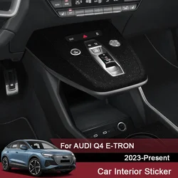 Car Interior Sticker Lifting Window Panel Decal Gear Box Dashboard Protective Film Accessories For AUDI Q4 E-TRON 2023-Present