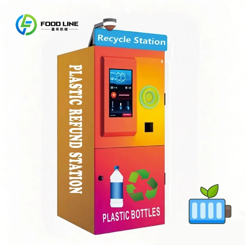 AI Reverse Vending Machine for Bottle Recycling with LCD Display Digital Receipts  Cloud-Based Management